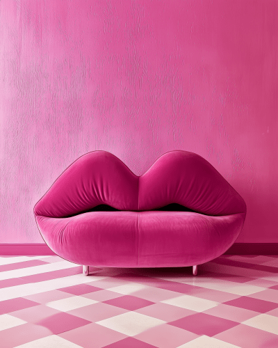 Vibrant Pink Sofa
