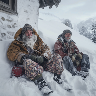 Homeless Skiing in Switzerland