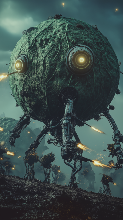 Futuristic Battle Scene