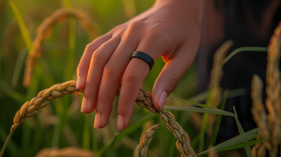 Hand in Rice Fields