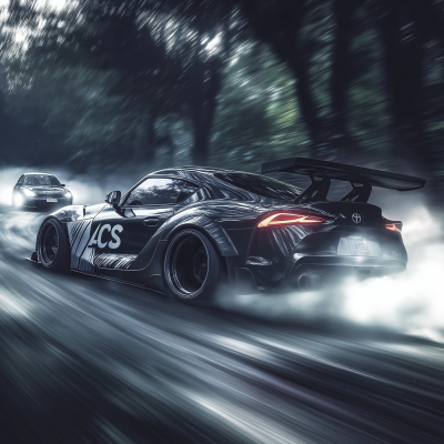 Drifting A90 Supra