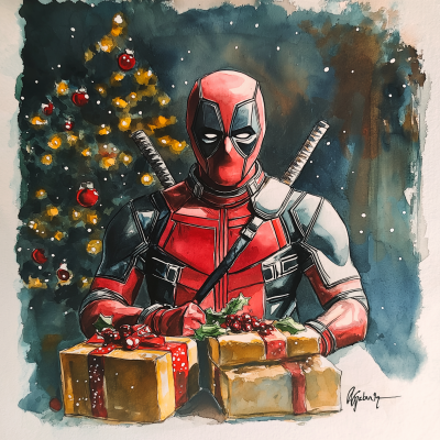 Deadpool Christmas Celebration