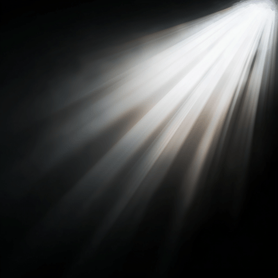 God Rays on Black Background