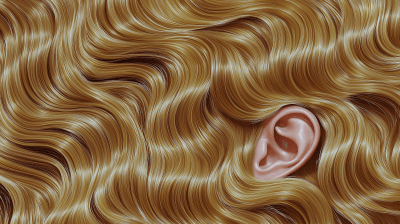 Golden Wavy Hair