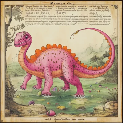 Makosor Dinosaur Illustration