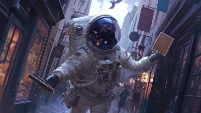 Astronaut in Diagon Alley