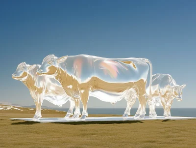 Inflated Cows in the Field