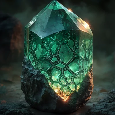 Radiant Emerald Gemstone