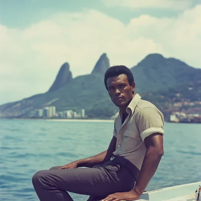 Charismatic Brazilian Man on Yacht