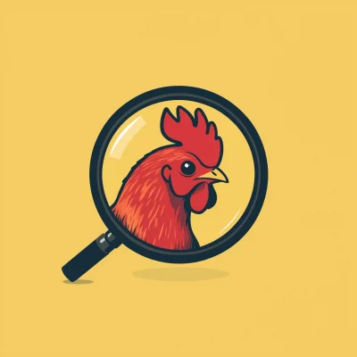 Minimalist Chicken Logo