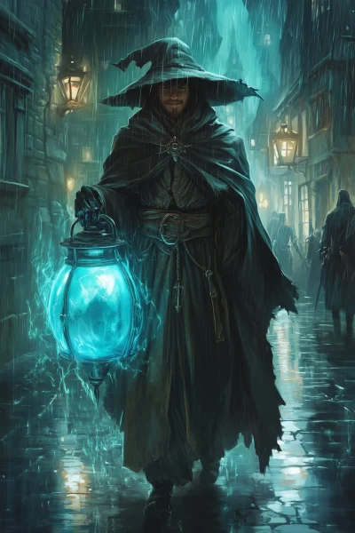 Fantasy Character with Lantern