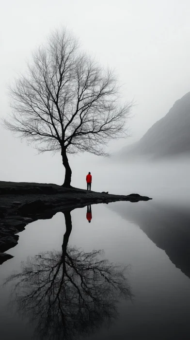 Tranquil Lake Reflection