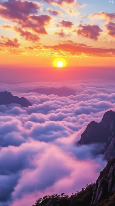 Majestic Sunrise at Mount Tai