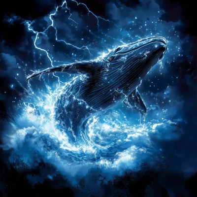 Gnarlwhale Diving Through Storm