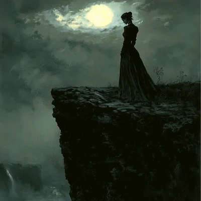 Woman at the Cliff Edge