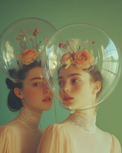 Women with Glass Balloons