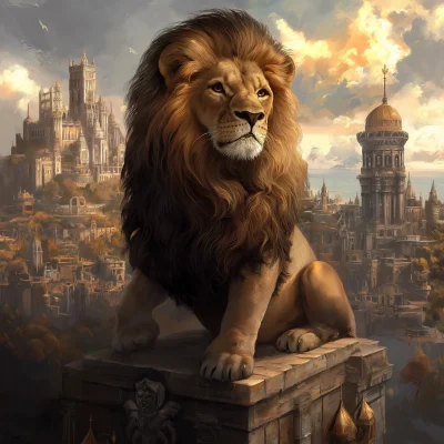 The Majestic Lion of the Kingdom