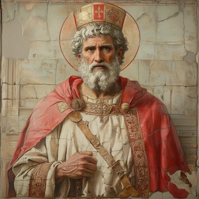 Saint Valentine in Bishop’s Vestments