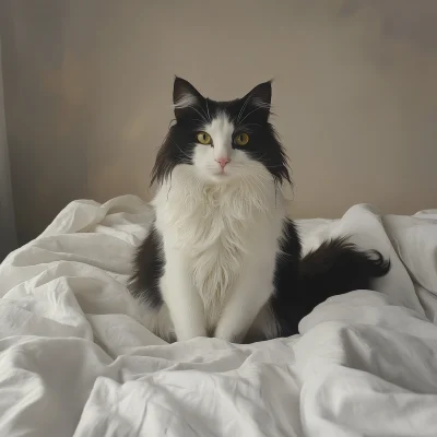 Cat on a Bed