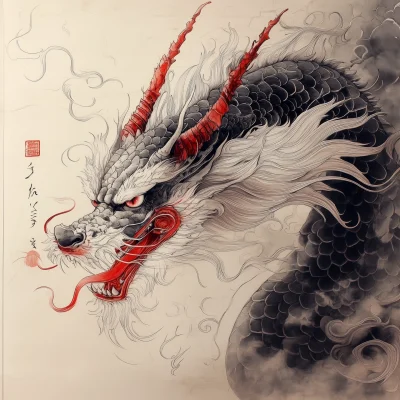 Irezumi Dragon Head