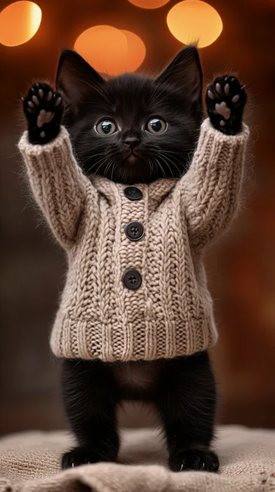 Adorable Black Kitten