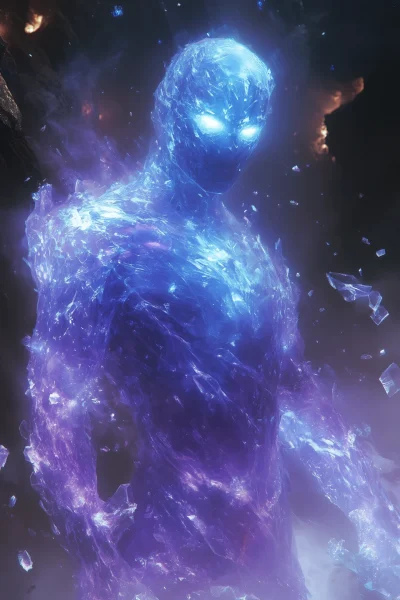 Glowing Crystal Wraith