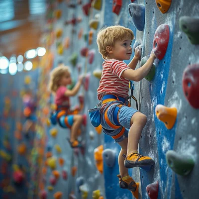 Indoor Rock Climbing Fun