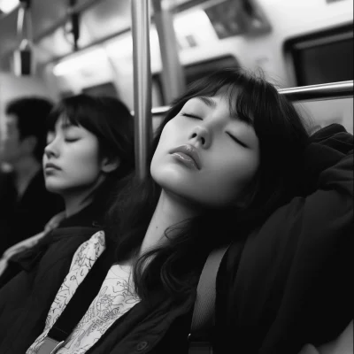 Japanese Women on Subway