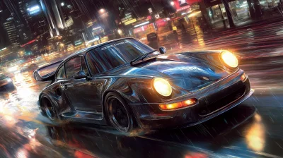 Cyberpunk Porsche 959