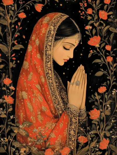 Mughal Woman Painting