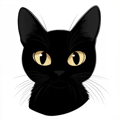 Black Cat Illustration