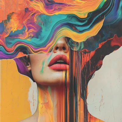 Vibrant Synesthesia Collage