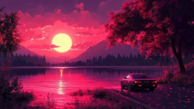 Retrowave Car