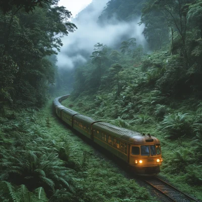 Train Journey Through the Jungle