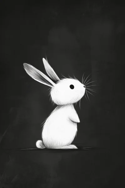 Cute Cartoon Easter Bunny