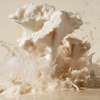 Elegant Lions Mane Mushrooms