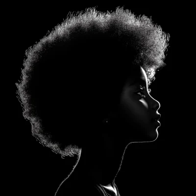 Girl with Afro Hair