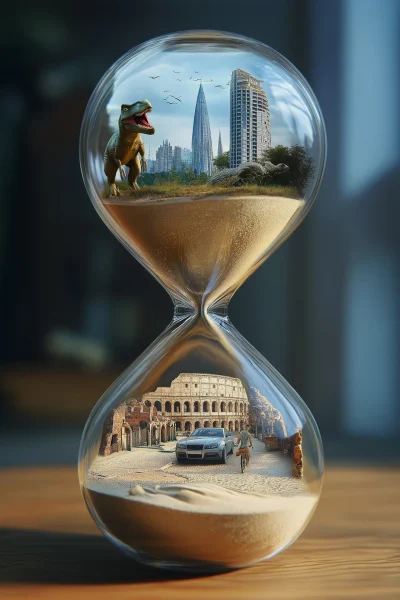 Futuristic Hourglass