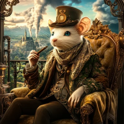 Philosophical Steampunk Rat