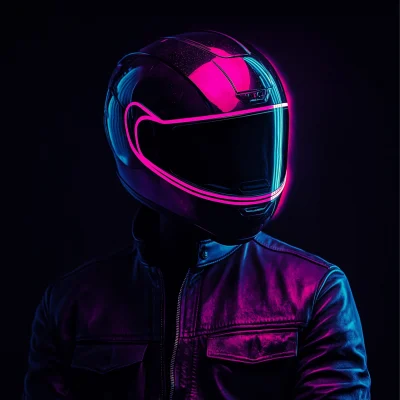 Biker Helmet Album Cover