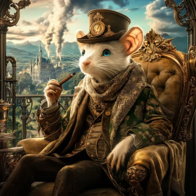 Philosophical Steampunk Rat