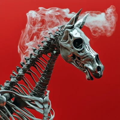 Running Skeleton Horse