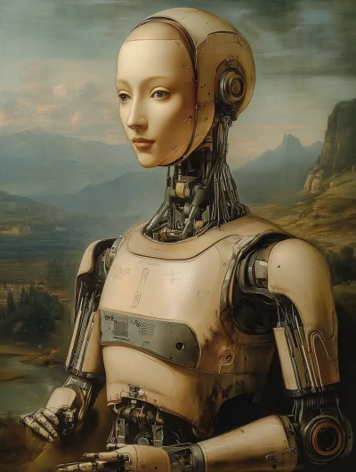 Mona Lisa with a Robotic Twist