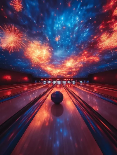 Bowling with Fireworks