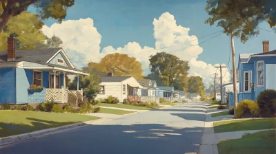 Suburban Street Scene