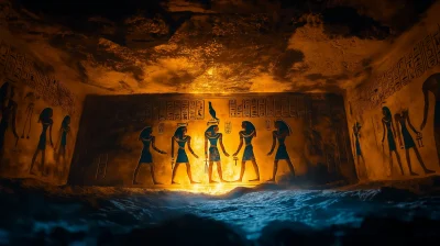 Cinematic Egyptian Wall Paintings