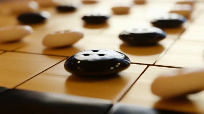 Closeup of Go Game