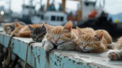 Kittens at the Port