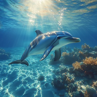 Underwater Dolphin Beauty