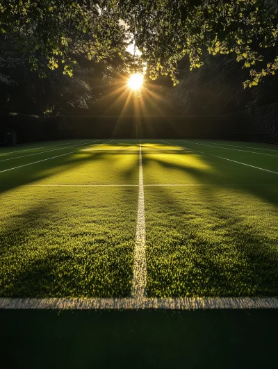 Grass Tennis Court